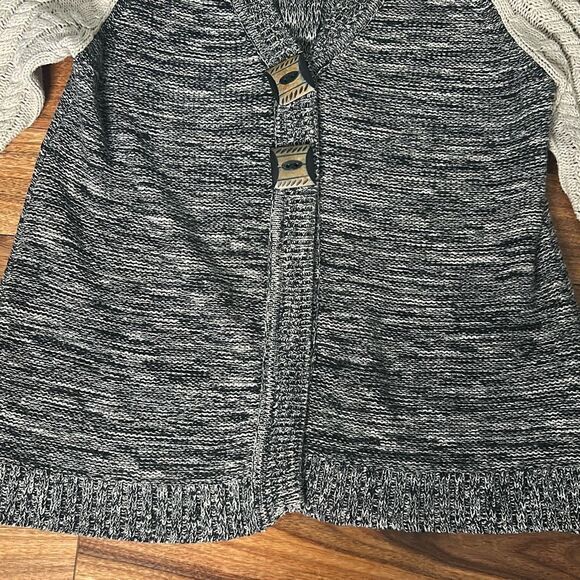 Willow woman's knit cardigan 2 button cotton layering long‎ sleeve sweater - Picture 2 of 8